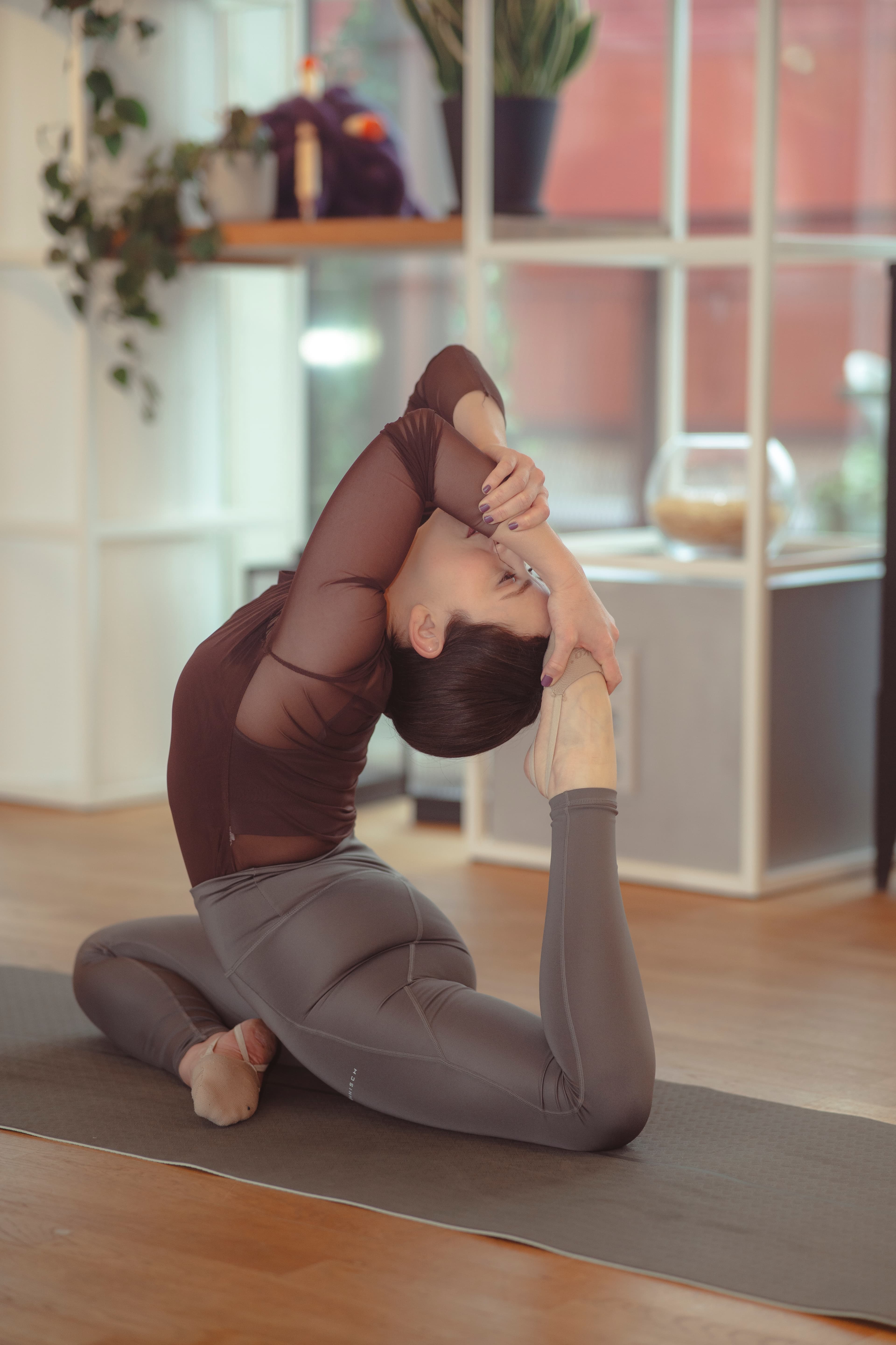 Yoga practice background